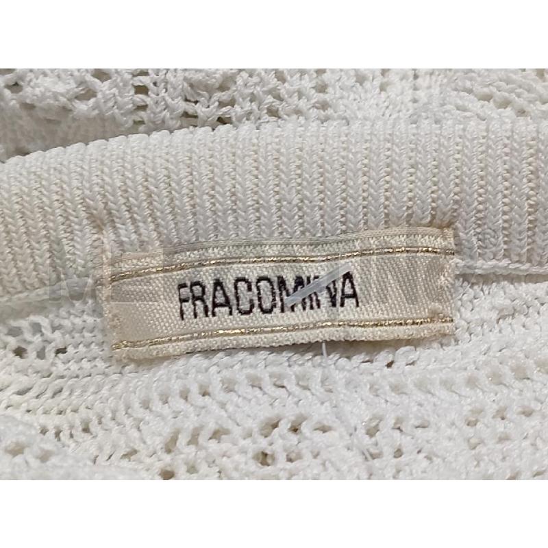 MAGLIA DONNA FRACOMINA BIANCA TRAFORATA | Mercatino dell'Usato Moncalieri bengasi 5