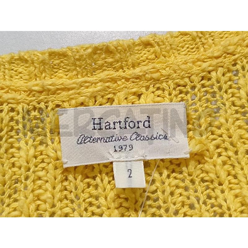 MAGLIA DONNA HARTFORD GIALLA COTONE TRAFORATA | Mercatino dell'Usato Moncalieri bengasi 5