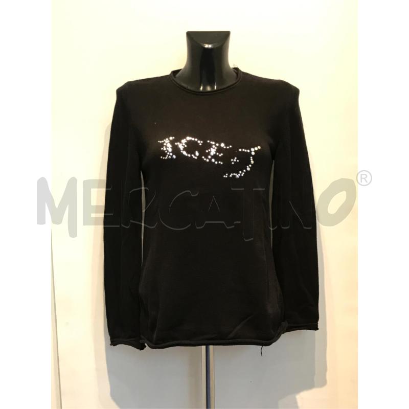MAGLIA DONNA ICE NERA CON BORCHIETTE | Mercatino dell'Usato Moncalieri bengasi 1