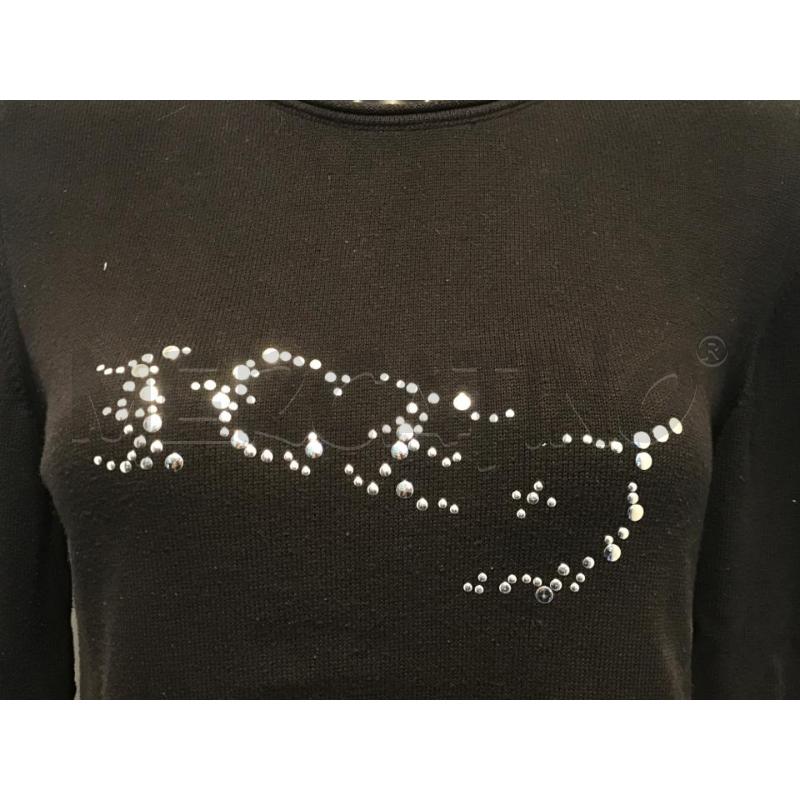 MAGLIA DONNA ICE NERA CON BORCHIETTE | Mercatino dell'Usato Moncalieri bengasi 3