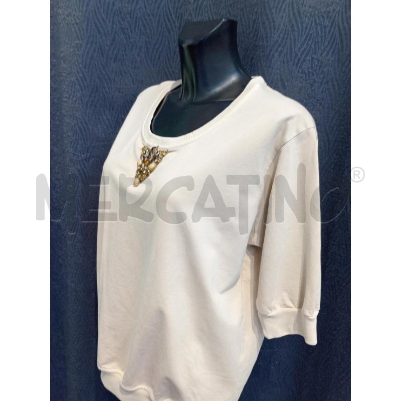 MAGLIA DONNA JIJIL BEIGE INSERTO GIOIELLO | Mercatino dell'Usato Moncalieri bengasi 3