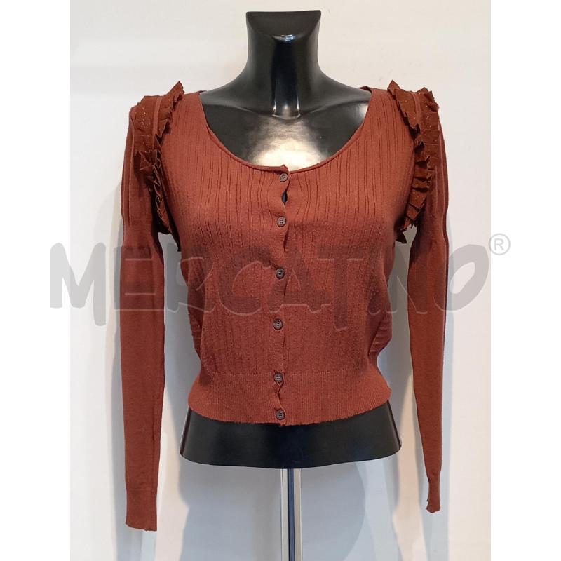 MAGLIA DONNA JUST CAVALLI MARRONE CON BALZE | Mercatino dell'Usato Moncalieri bengasi 1