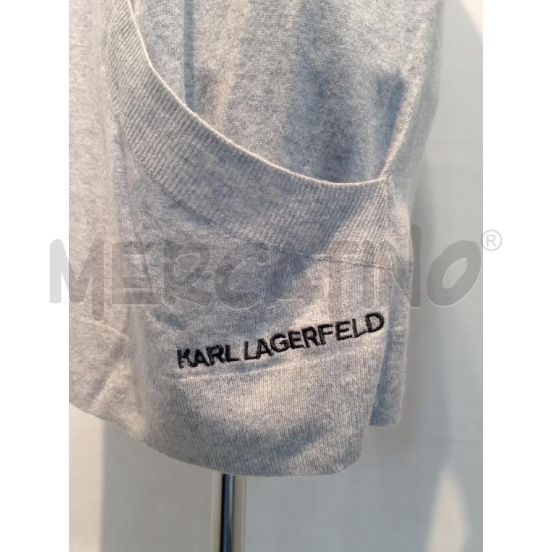 MAGLIA DONNA KARLLAGERFELD GRIGIO INCROCIATO | Mercatino dell'Usato Moncalieri bengasi 4