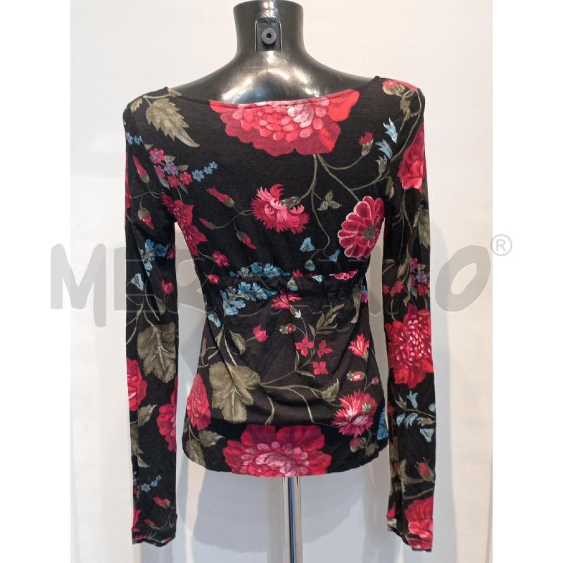MAGLIA DONNA KENZO NERA FIORI CON LACCETTO DAVANTI | Mercatino dell'Usato Moncalieri bengasi 2