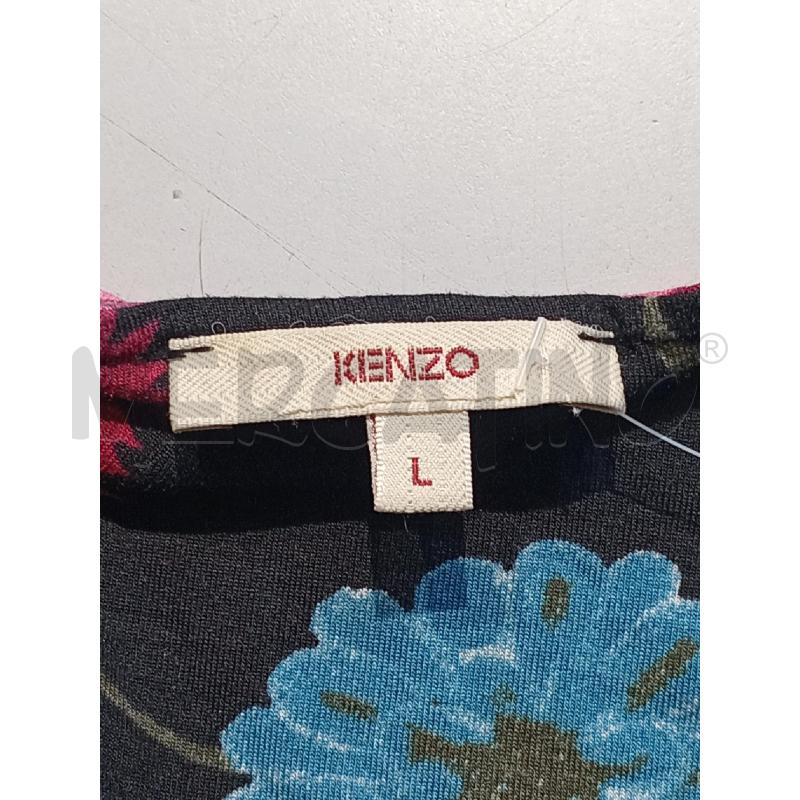 MAGLIA DONNA KENZO NERA FIORI CON LACCETTO DAVANTI | Mercatino dell'Usato Moncalieri bengasi 5