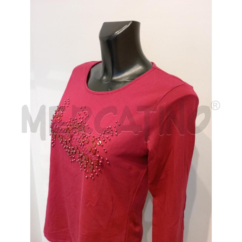 MAGLIA DONNA MARELLA BORDEAUX INSERTI PERLINE | Mercatino dell'Usato Moncalieri bengasi 4