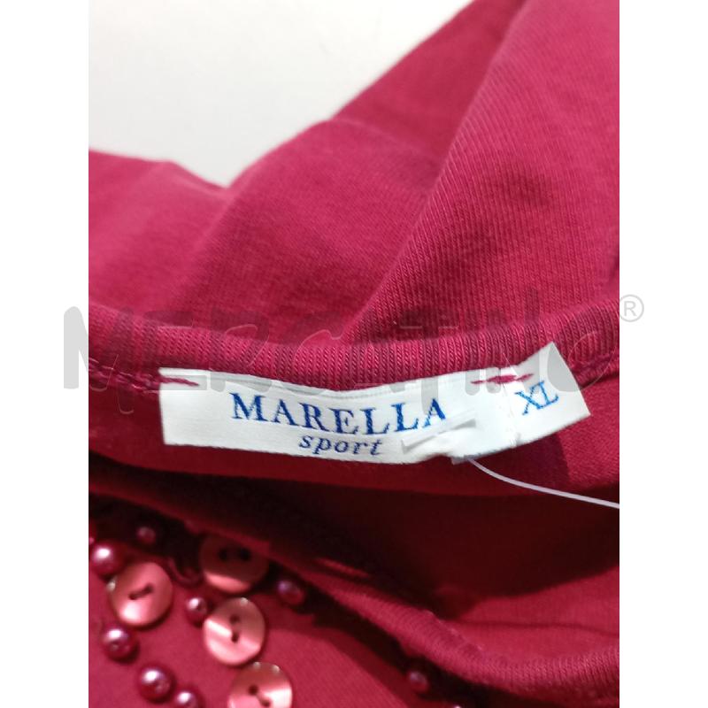 MAGLIA DONNA MARELLA BORDEAUX INSERTI PERLINE | Mercatino dell'Usato Moncalieri bengasi 5