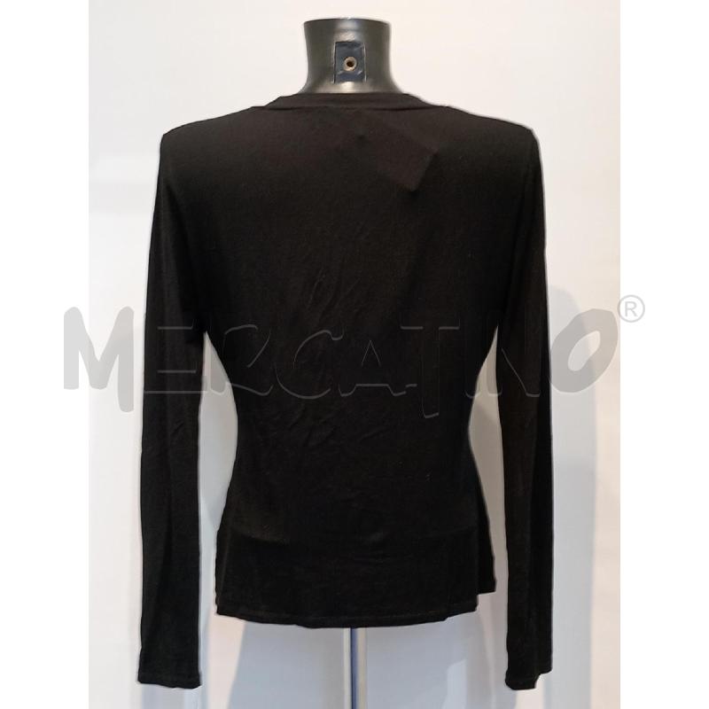MAGLIA DONNA MARELLA NERA CON INSERTI PERLINE | Mercatino dell'Usato Moncalieri bengasi 2