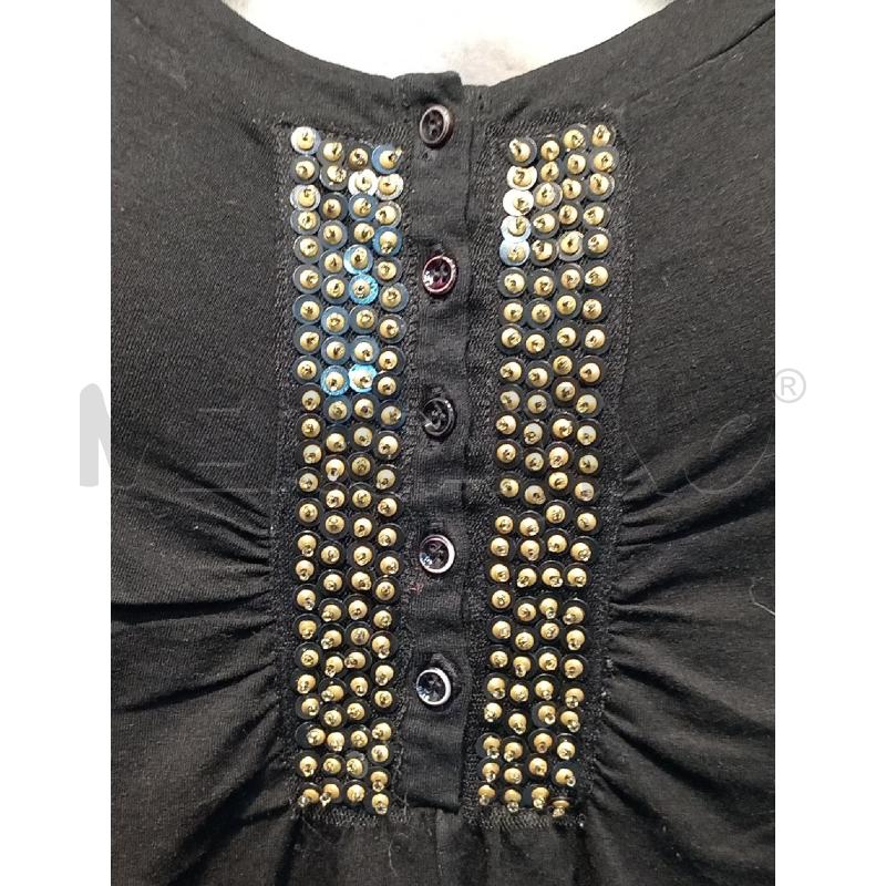 MAGLIA DONNA MARELLA NERA CON INSERTI PERLINE | Mercatino dell'Usato Moncalieri bengasi 4
