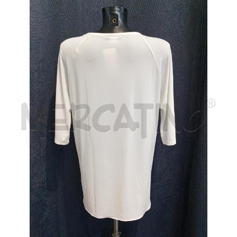 MAGLIA DONNA MAX MARA BIANCA MANICA TREQUARTI  | Mercatino dell'Usato Moncalieri bengasi 2
