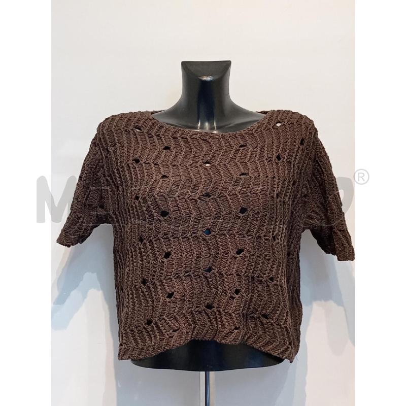MAGLIA DONNA MAX MARA MARRONE COTONE | Mercatino dell'Usato Moncalieri bengasi 1