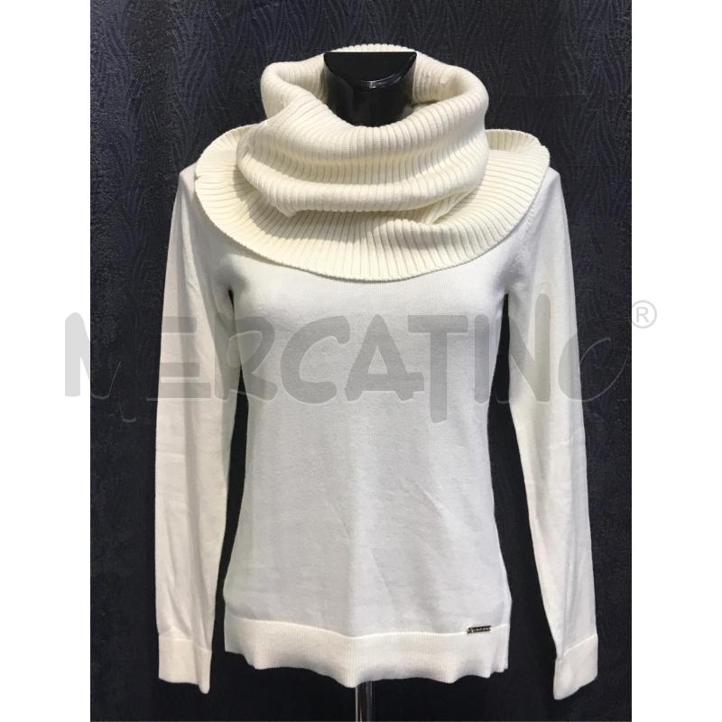 MAGLIA DONNA MICHAEL KORS BIANCA CON COLLO STACCABILE | Mercatino dell'Usato Moncalieri bengasi 1