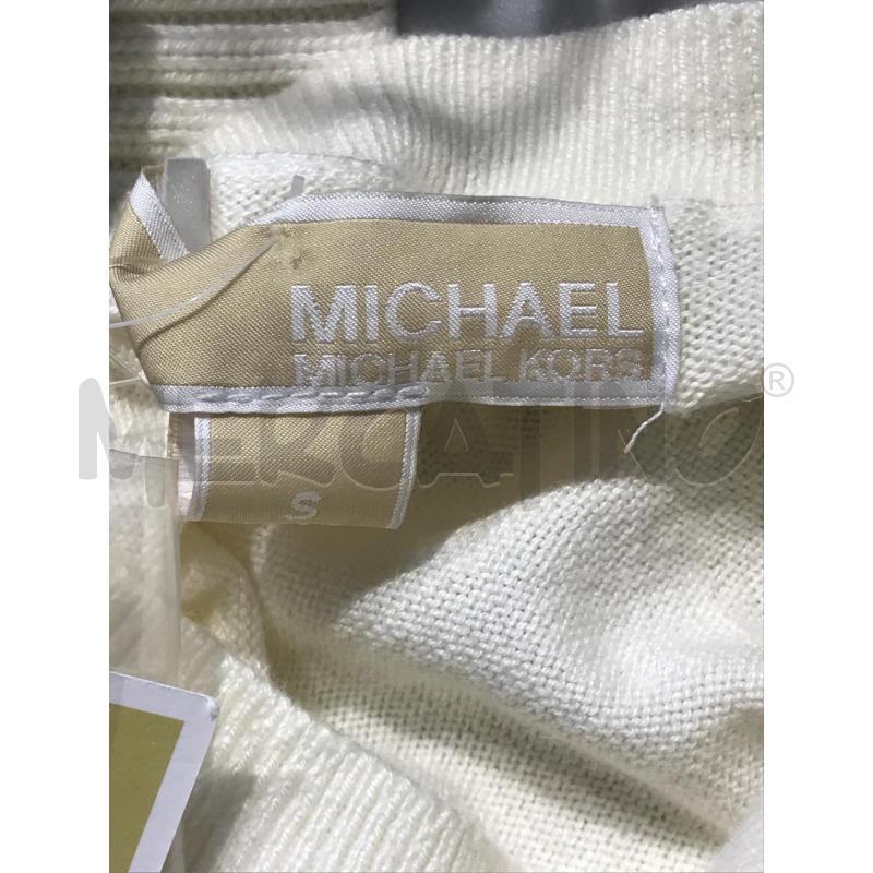 MAGLIA DONNA MICHAEL KORS BIANCA CON COLLO STACCABILE | Mercatino dell'Usato Moncalieri bengasi 5