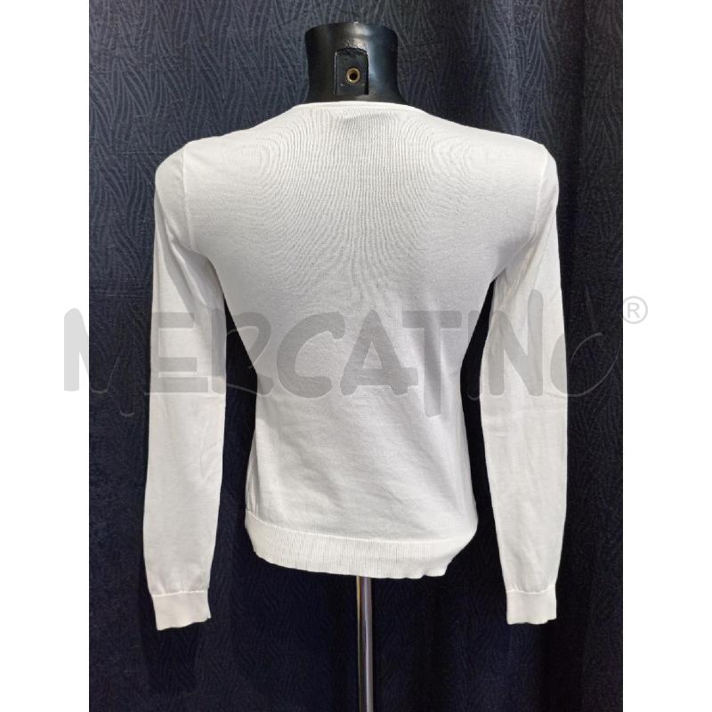 MAGLIA DONNA POLO RALPH LAUREN BIANCO SCOLLO V | Mercatino dell'Usato Moncalieri bengasi 2