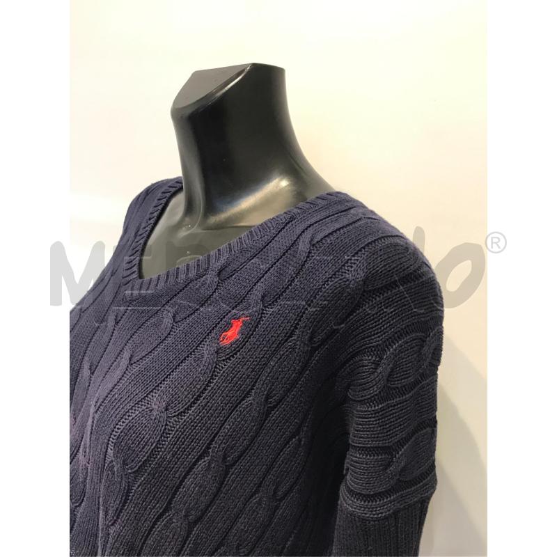 MAGLIA DONNA POLO RALPH LAUREN BLU LARGA SCOLLO V  | Mercatino dell'Usato Moncalieri bengasi 4