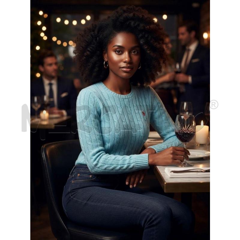 MAGLIA DONNA RALPH LAUREN AZZURRA | Mercatino dell'Usato Moncalieri bengasi 1