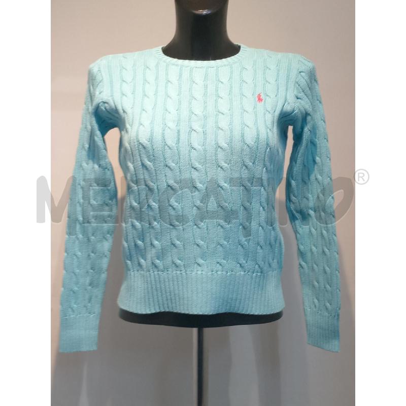 MAGLIA DONNA RALPH LAUREN AZZURRA | Mercatino dell'Usato Moncalieri bengasi 2
