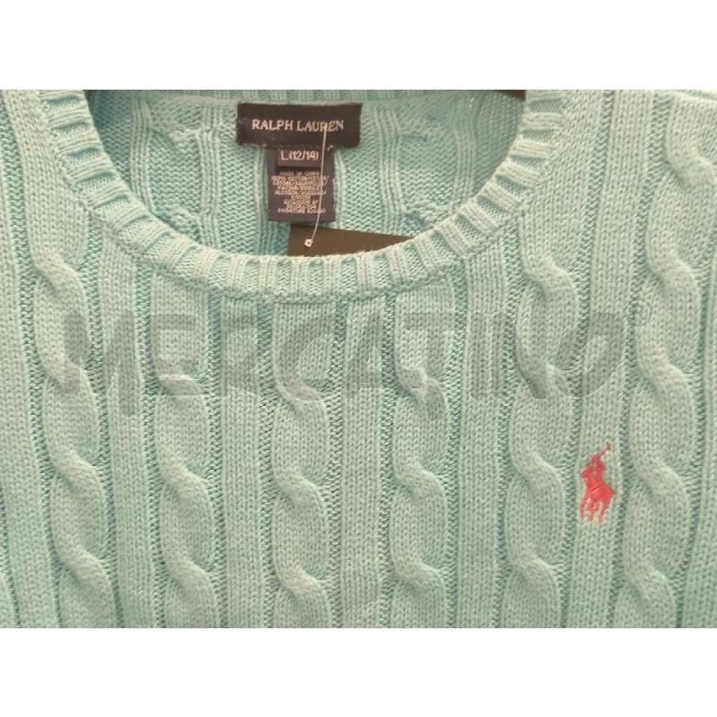 MAGLIA DONNA RALPH LAUREN AZZURRA | Mercatino dell'Usato Moncalieri bengasi 5