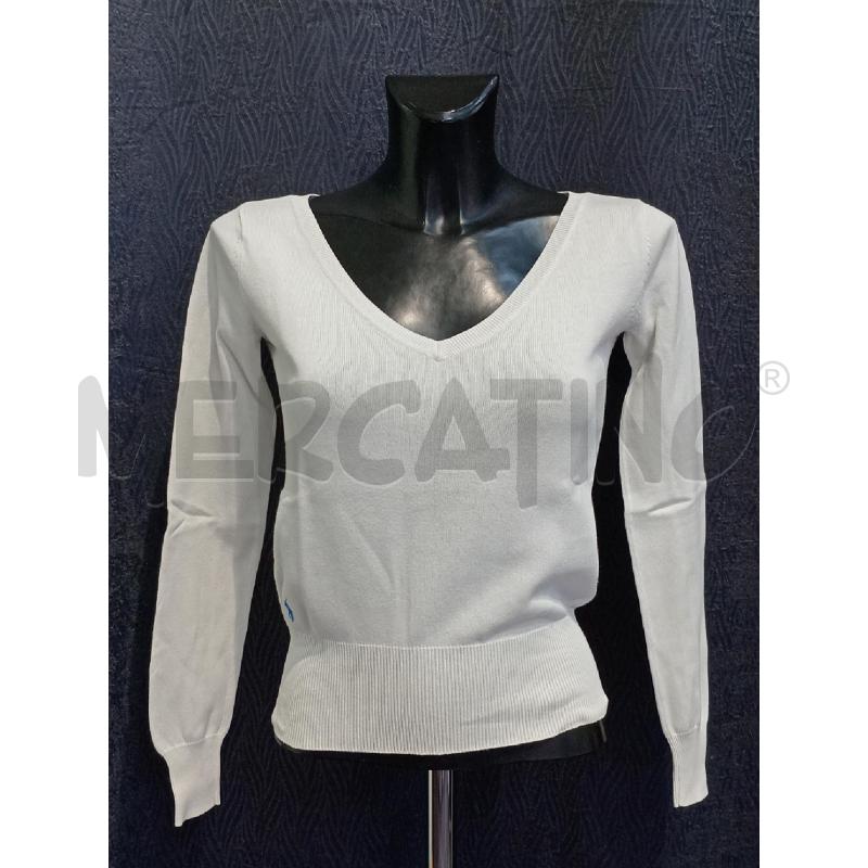 MAGLIA DONNA RALPH LAUREN BIANCA SCOLLO V | Mercatino dell'Usato Moncalieri bengasi 1