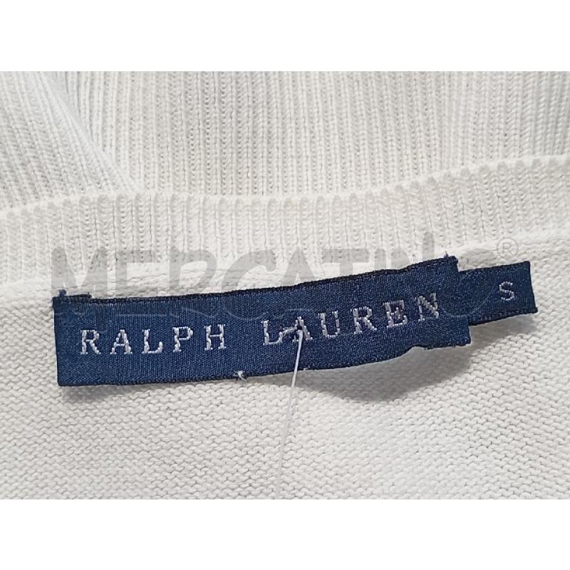 MAGLIA DONNA RALPH LAUREN BIANCA SCOLLO V | Mercatino dell'Usato Moncalieri bengasi 5
