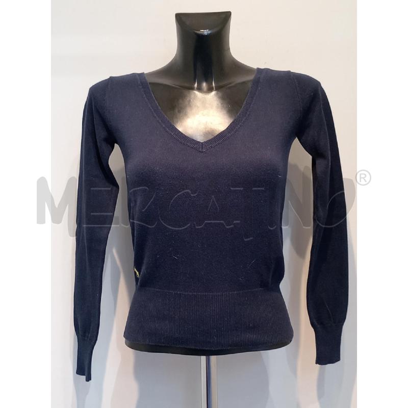 MAGLIA DONNA RALPH LAUREN BLU SCOLLO V | Mercatino dell'Usato Moncalieri bengasi 1