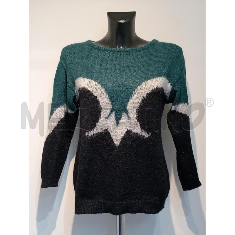MAGLIA DONNA RAQUEL ROSE VERDE NERA | Mercatino dell'Usato Moncalieri bengasi 1