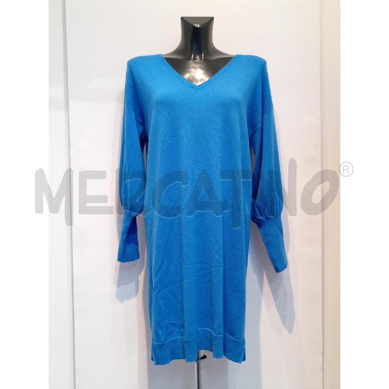 MAGLIA DONNA SETTEFILI CASHMIRE AZZURRA LUNGA | Mercatino dell'Usato Moncalieri bengasi 1