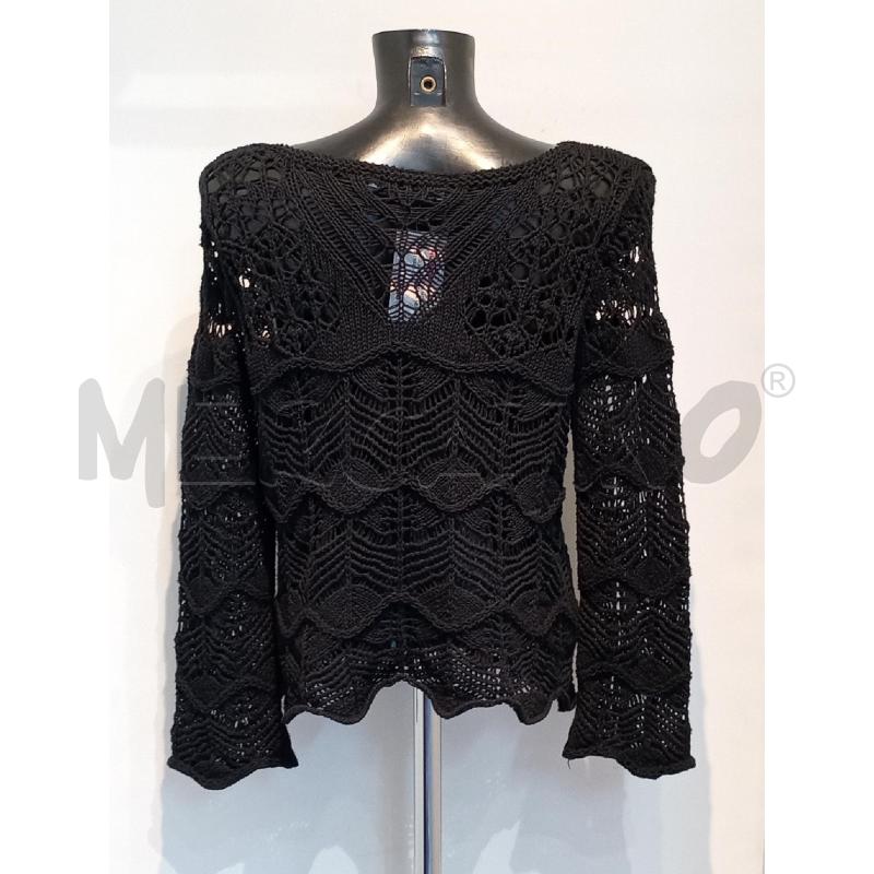 MAGLIA DONNA ZARA NERA TRAFORATA  | Mercatino dell'Usato Moncalieri bengasi 2