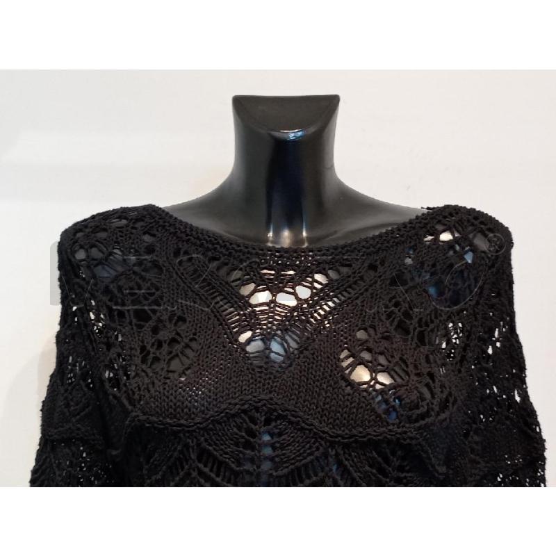 MAGLIA DONNA ZARA NERA TRAFORATA  | Mercatino dell'Usato Moncalieri bengasi 4