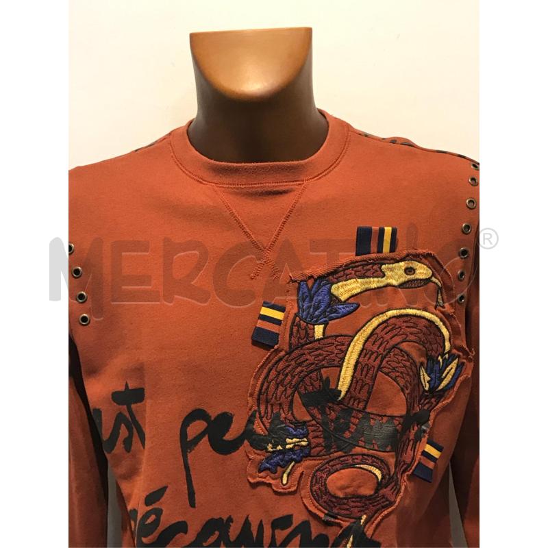 MAGLIA UOMO ANTONY MORATO MARRONE SERPENTE DAVANTI | Mercatino dell'Usato Moncalieri bengasi 4