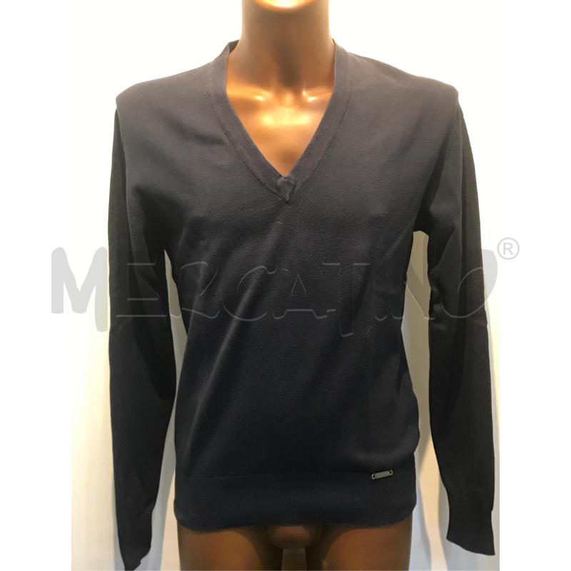 MAGLIA UOMO BURBERRY BLU SCOLLO  V | Mercatino dell'Usato Moncalieri bengasi 1