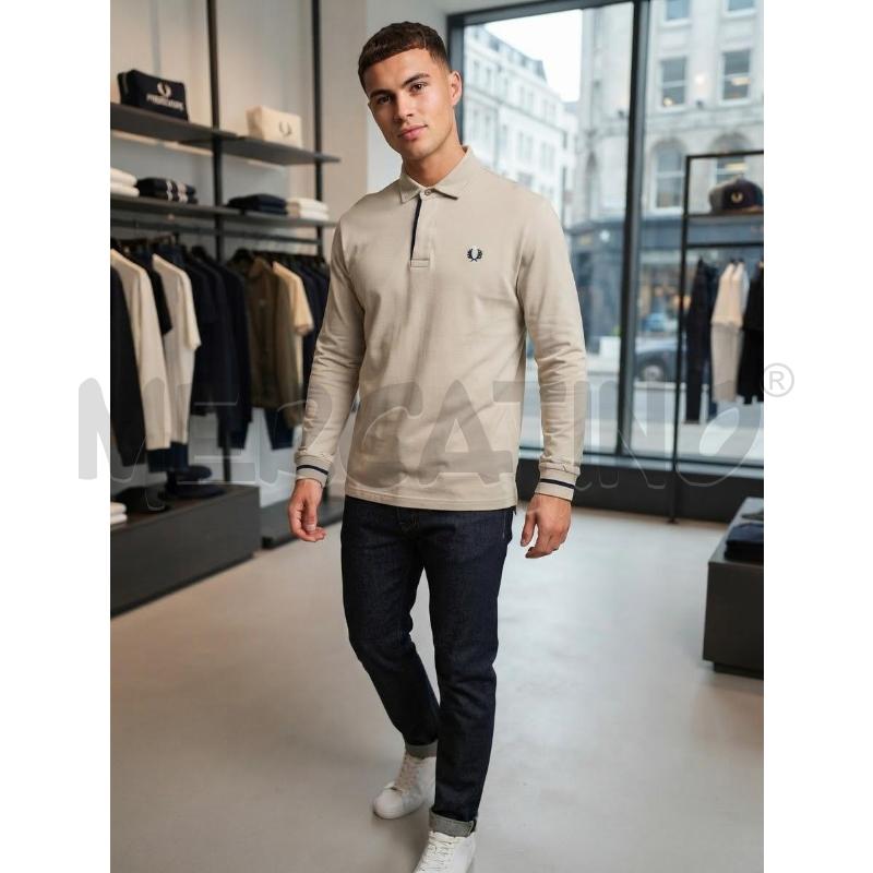 MAGLIA UOMO FRED PERRY BEIGE | Mercatino dell'Usato Moncalieri bengasi 1