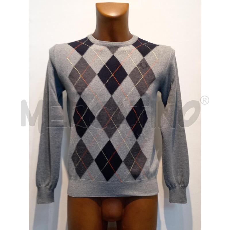 MAGLIA UOMO FRED PERRY GRIGIA QUADRI | Mercatino dell'Usato Moncalieri bengasi 1