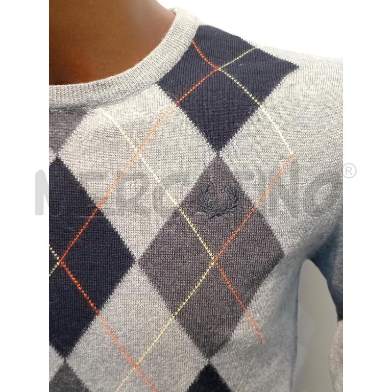 MAGLIA UOMO FRED PERRY GRIGIA QUADRI | Mercatino dell'Usato Moncalieri bengasi 3