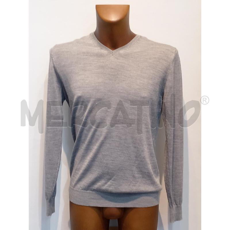 MAGLIA UOMO PAOLO PECORA GRIGIO SCOLLO V | Mercatino dell'Usato Moncalieri bengasi 1