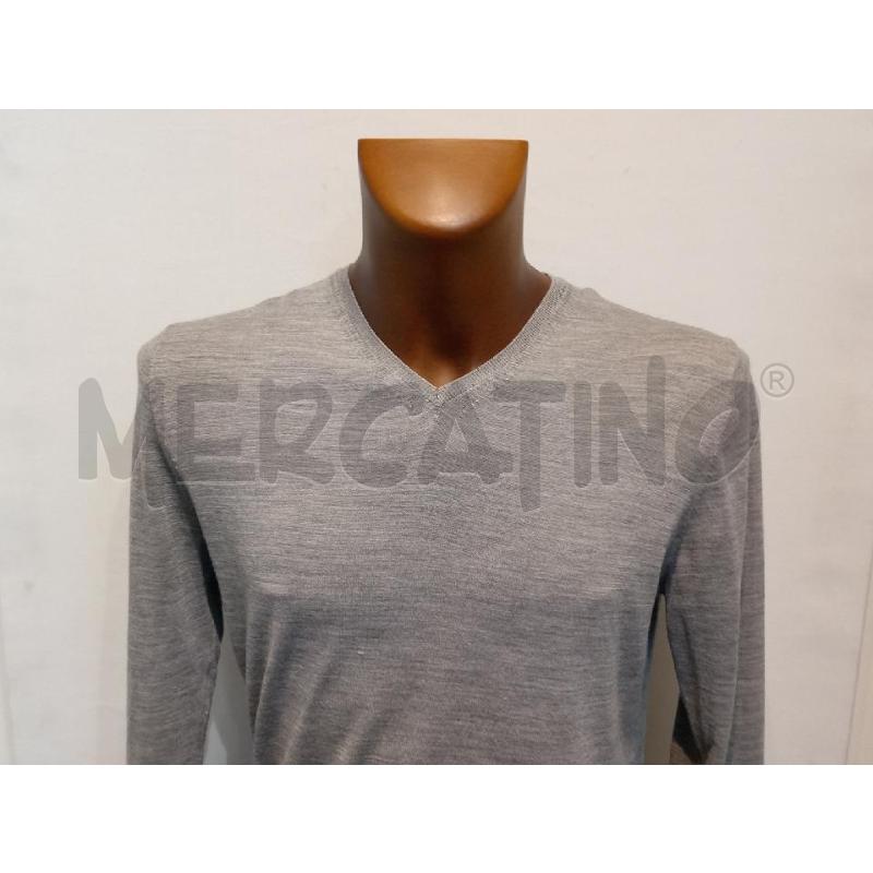 MAGLIA UOMO PAOLO PECORA GRIGIO SCOLLO V | Mercatino dell'Usato Moncalieri bengasi 3