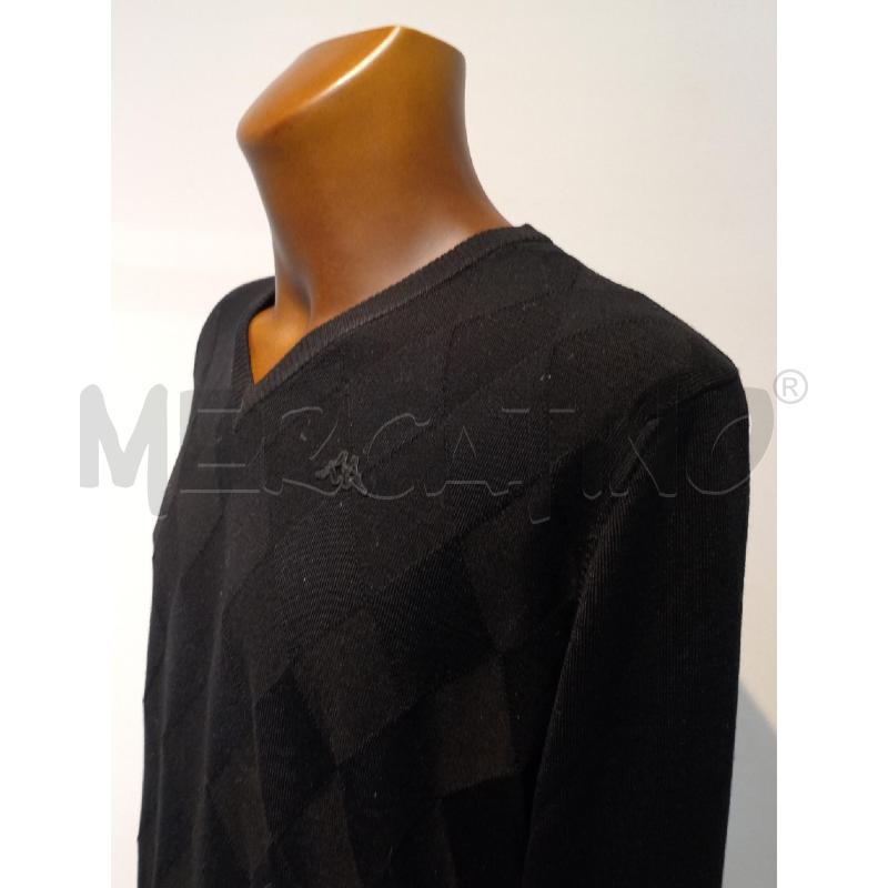 MAGLIA UOMO ROBE DI KAPPA NERA SCOLLO V | Mercatino dell'Usato Moncalieri bengasi 3