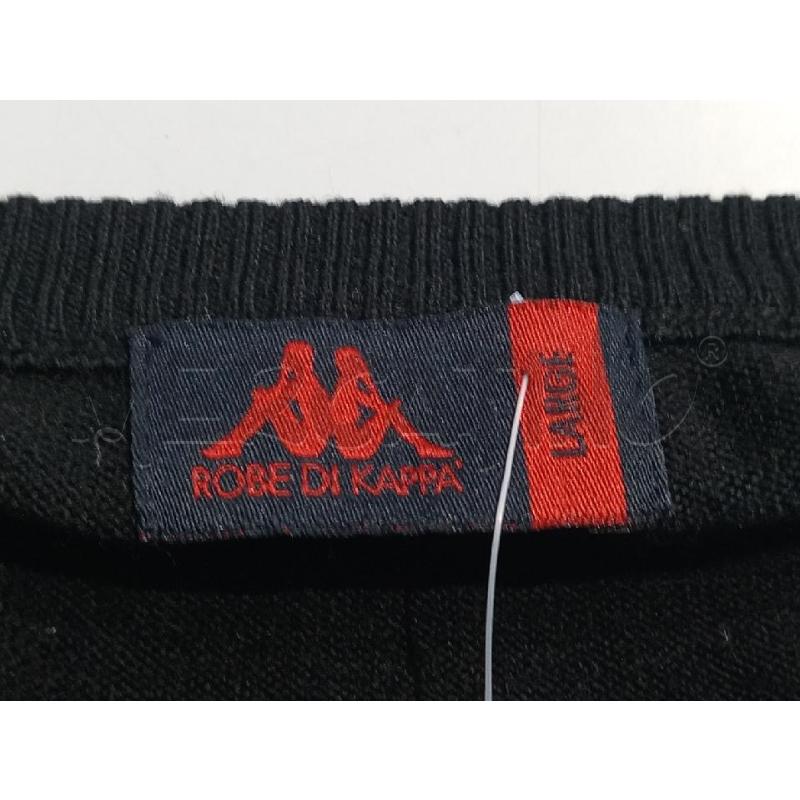 MAGLIA UOMO ROBE DI KAPPA NERA SCOLLO V | Mercatino dell'Usato Moncalieri bengasi 5