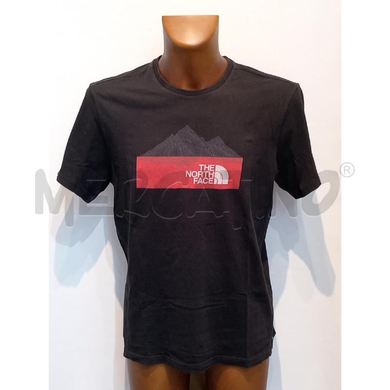MAGLIA UOMO THE NORTH FACE NERA LOGO ROSSO | Mercatino dell'Usato Moncalieri bengasi 1