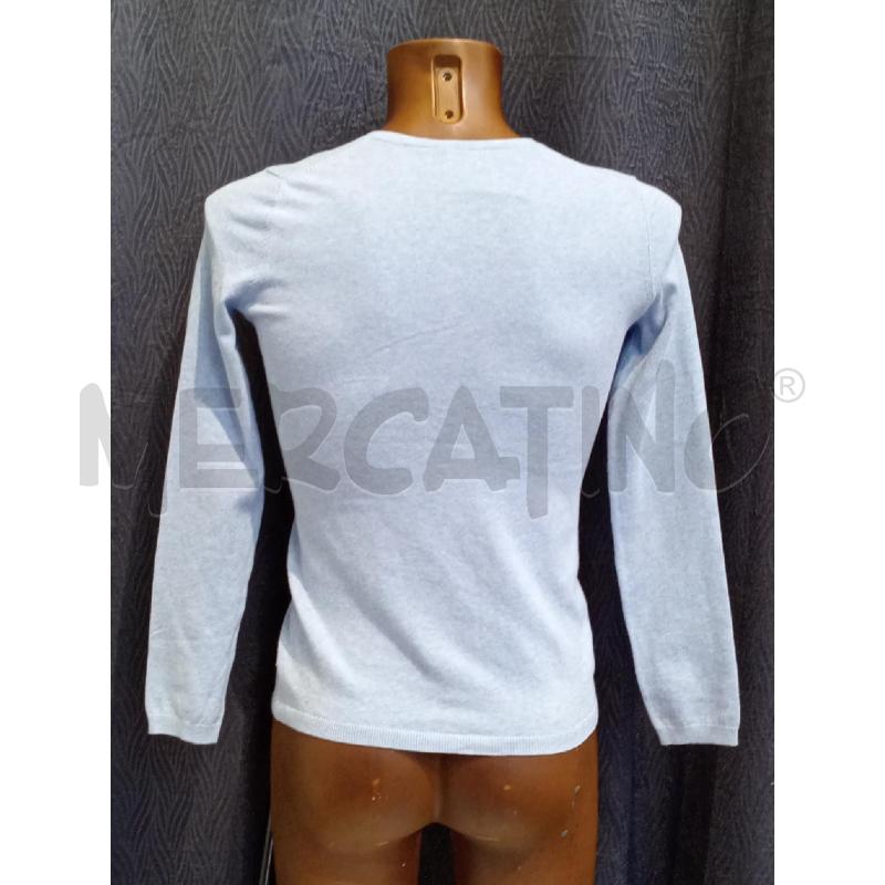MAGLIA UOMO TOMMY HILFIGHER AZZURRA SCOLLO V | Mercatino dell'Usato Moncalieri bengasi 2