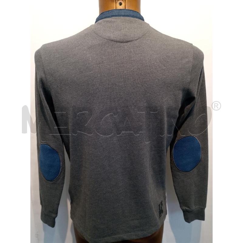 MAGLIA UOMO US.POLO GRIGIA COLLO BLU COREANA   | Mercatino dell'Usato Moncalieri bengasi 2