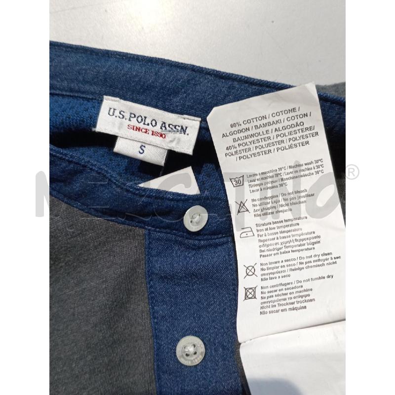 MAGLIA UOMO US.POLO GRIGIA COLLO BLU COREANA   | Mercatino dell'Usato Moncalieri bengasi 5