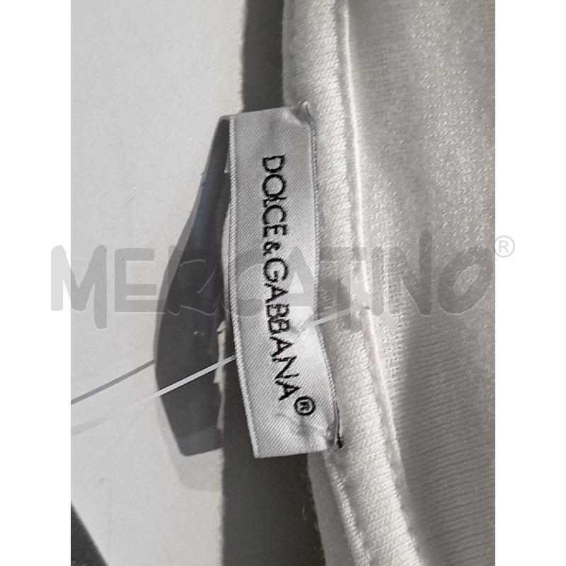 MAGLIETTA BAMBINA DOLCE & GABBANA BIANCA CON LOGO PIZZO NERO | Mercatino dell'Usato Moncalieri bengasi 5