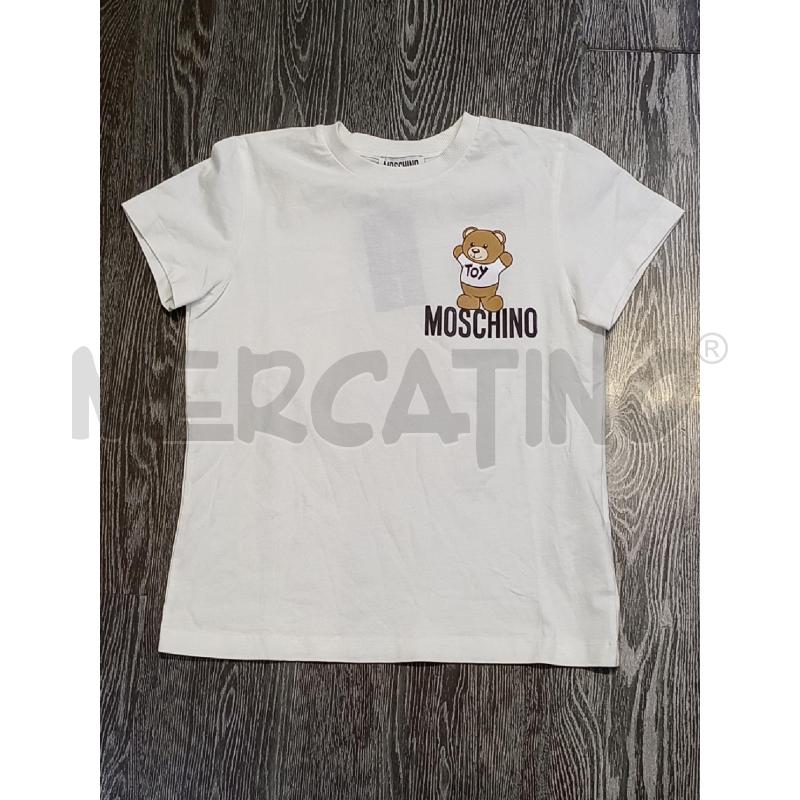 MAGLIETTA BAMBINA MOSCHINO BIANCA CON ORSETTO | Mercatino dell'Usato Moncalieri bengasi 1