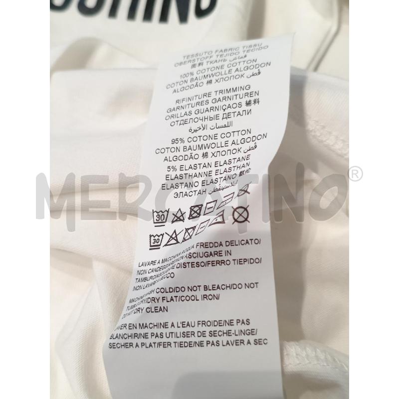 MAGLIETTA BAMBINA MOSCHINO BIANCA CON ORSETTO | Mercatino dell'Usato Moncalieri bengasi 4
