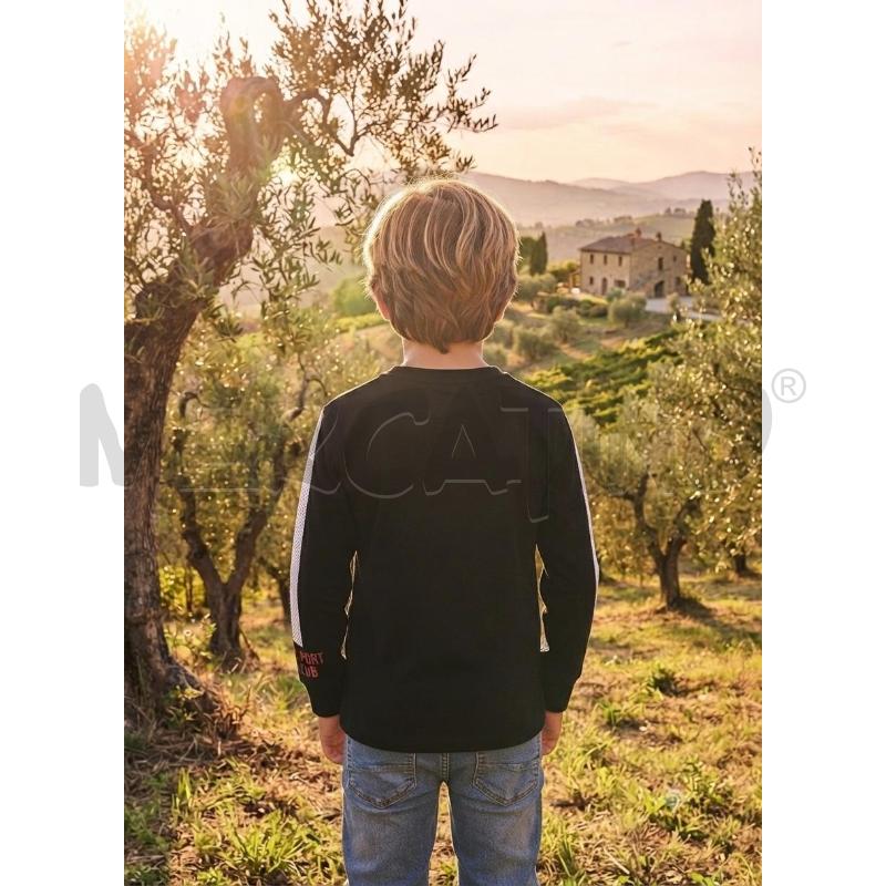 MAGLIETTA BAMBINO ASPEN NERA CON INSERTO ROSSO | Mercatino dell'Usato Moncalieri bengasi 2