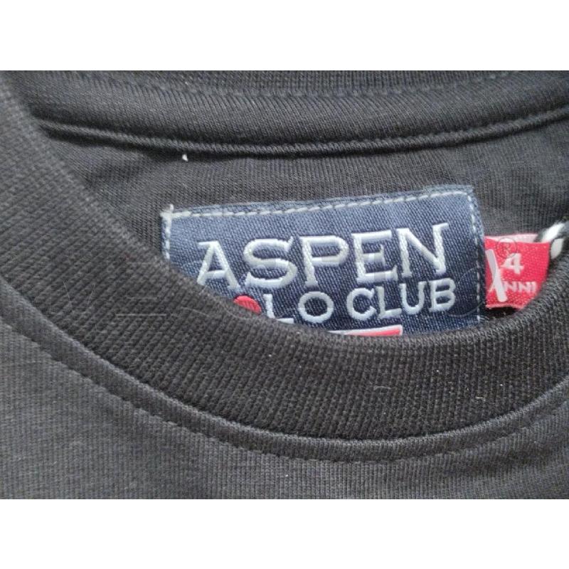 MAGLIETTA BAMBINO ASPEN NERA CON INSERTO ROSSO | Mercatino dell'Usato Moncalieri bengasi 3