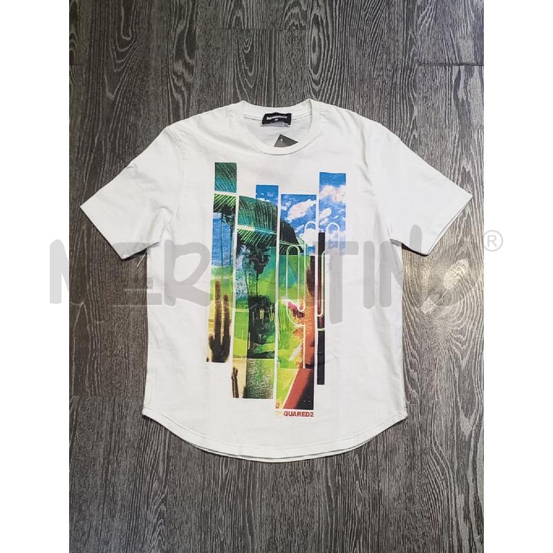 MAGLIETTA BAMBINO DSQUARED BIANCO CON STAMPA | Mercatino dell'Usato Moncalieri bengasi 1