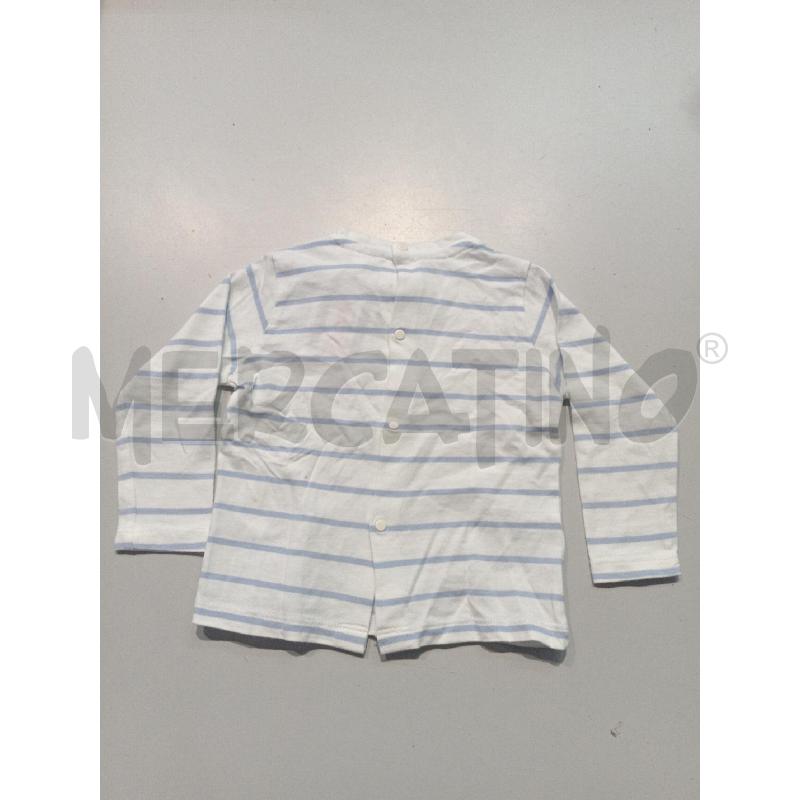 MAGLIETTA BAMBINO FAGOTTINO BIANCA RIGHE AZZURRE | Mercatino dell'Usato Moncalieri bengasi 2
