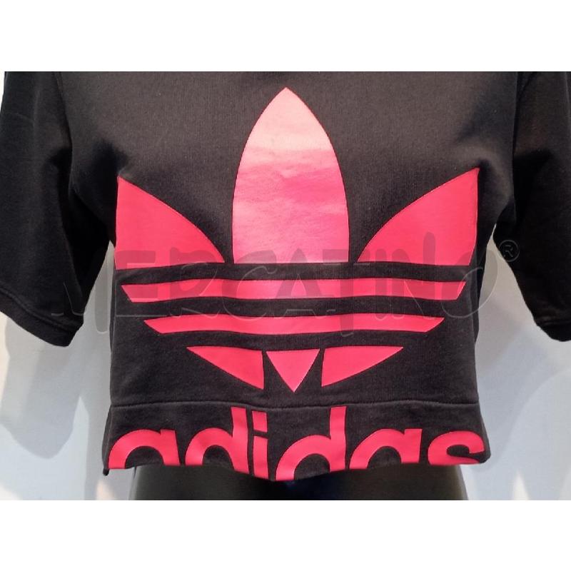 MAGLIETTA DONNA ADIDAS NERA LOGO ROSSO | Mercatino dell'Usato Moncalieri bengasi 4